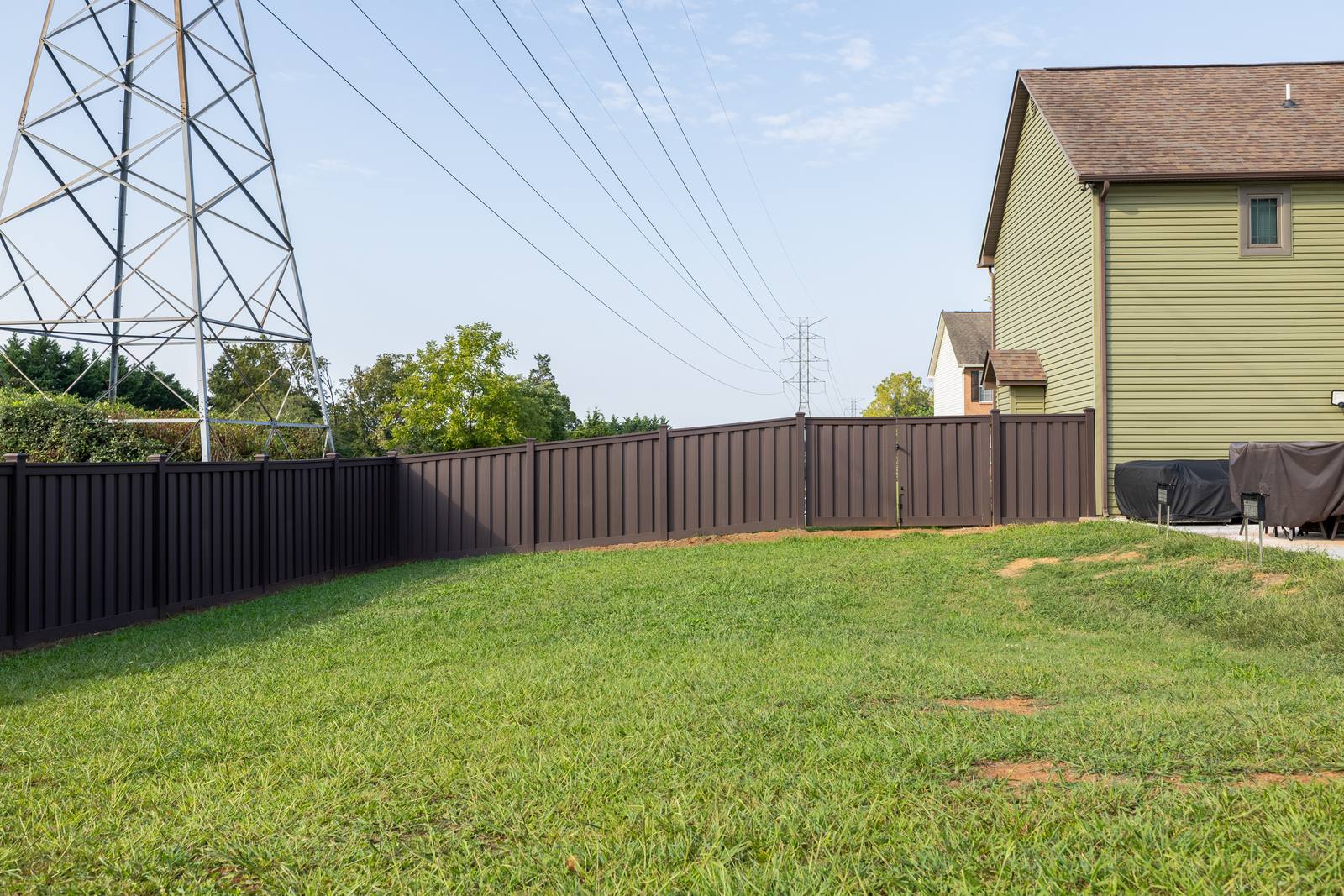 Composite privacy fence installed by Bryant Fence in Oak Ridge, TN